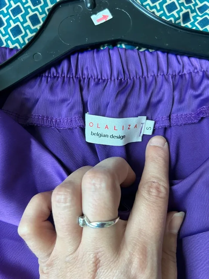 Jolie jupe longue violet en satin femme taille S Lola liza - photo numéro 3