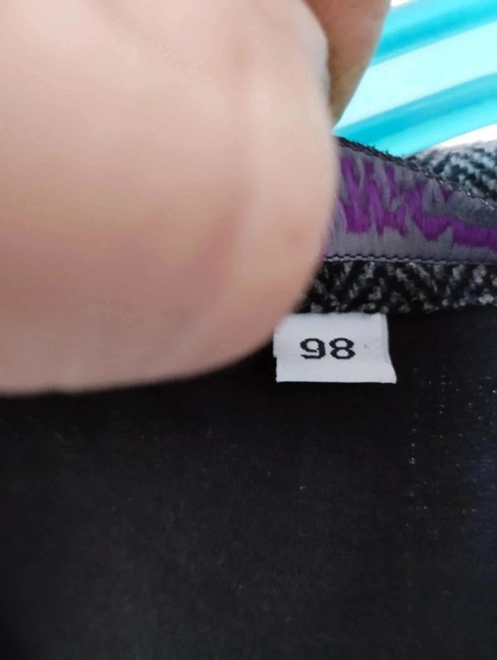 Veste en lainage à chevrons gris et noirs taille 4 ans Le phare de la Baleine - photo numéro 3