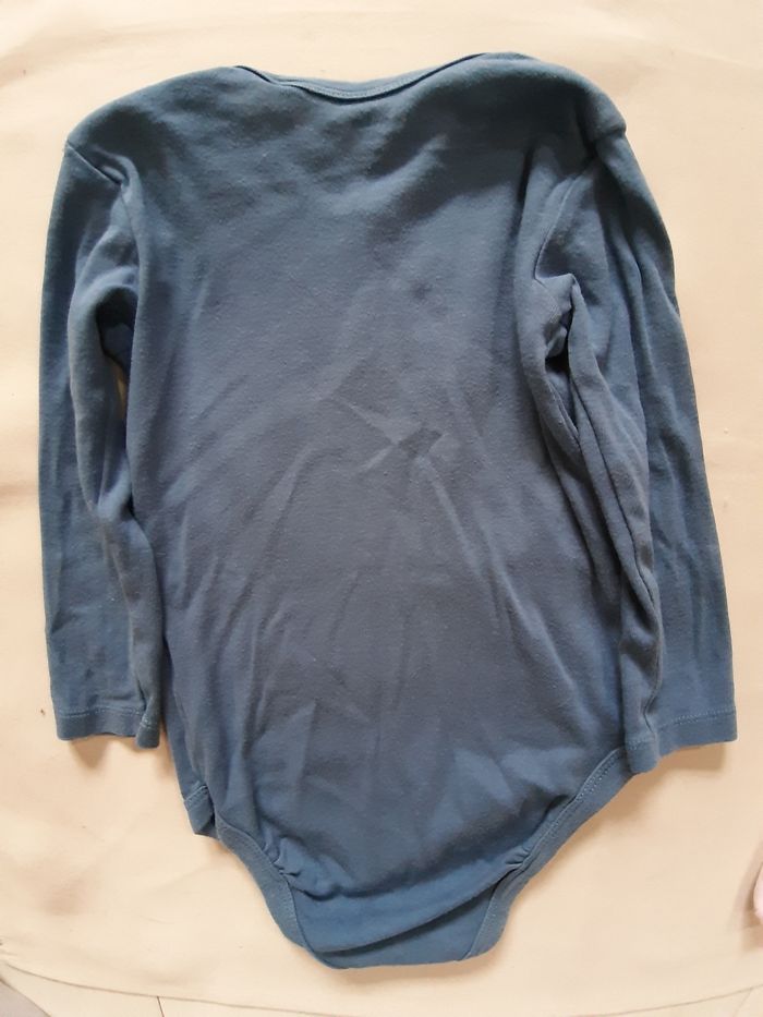 lot de 2 bodies manches longues bleu et rose fille - lapin - lupilu - 2 ans - photo numéro 5