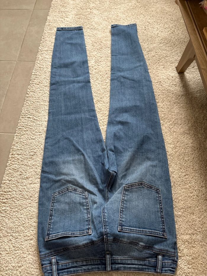Jean skinny bleu taille haute - photo numéro 6