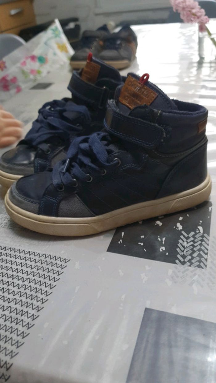 Chaussures baskets haute marine