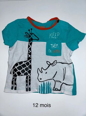 Tee shirt 12 mois