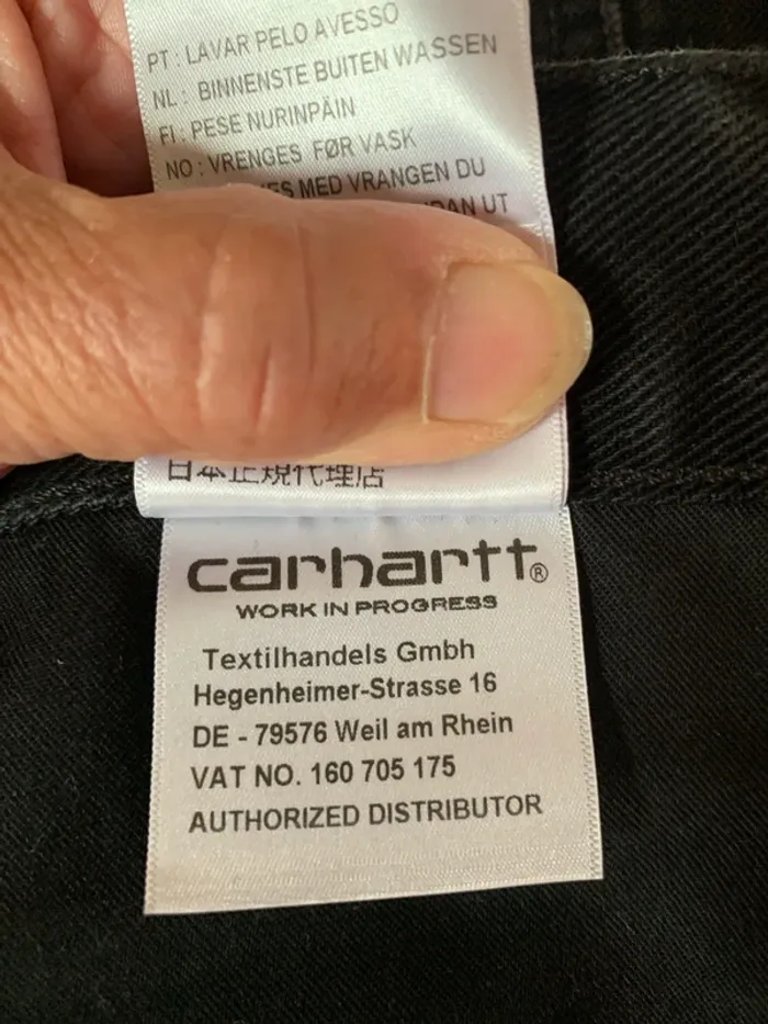 Jean noir homme Carhartt - photo numéro 6
