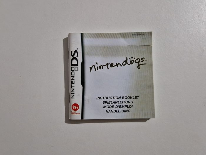Notice Petit Livret Sans Jeu Nintendogs