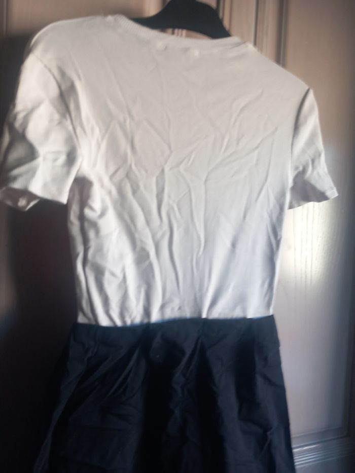 Robe longue écru et noir taille XS Zara - photo numéro 8