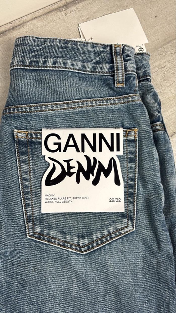 Jean Ganni Denim Taille haute Femmes Taille W29-L32 - photo numéro 4