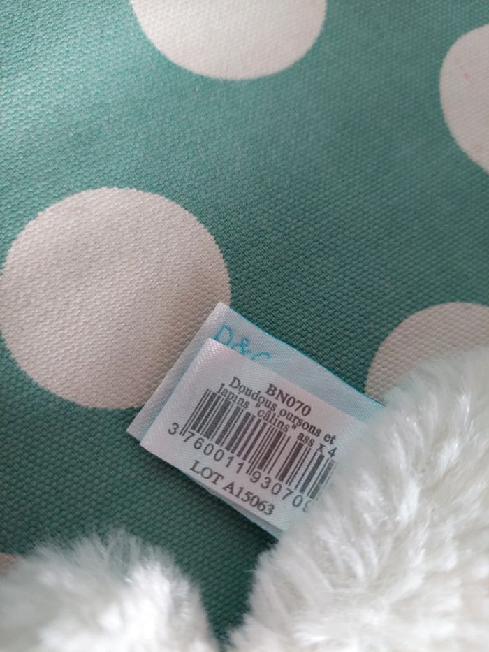 Baby nat' - doudou ourson bleu - photo numéro 4