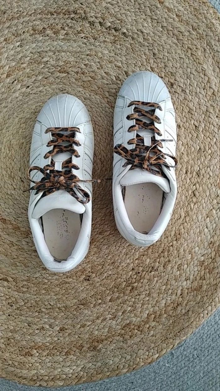 Adidas superstar vintage 38 lacets léopard - photo numéro 5