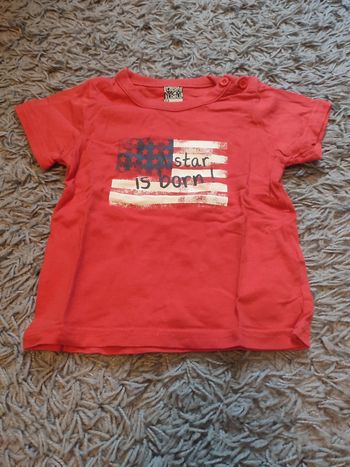 t-shirt rouge drapeau Etats-Unis