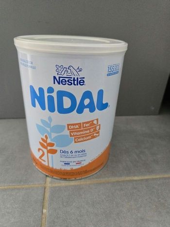 Boite de lait Nidal 2 ème âge