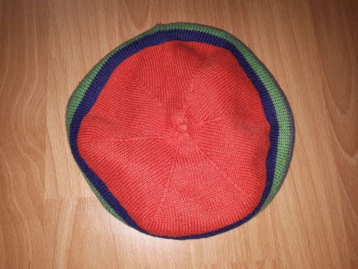 Bonnet boule Okaidi fille en maille rayé - photo numéro 3