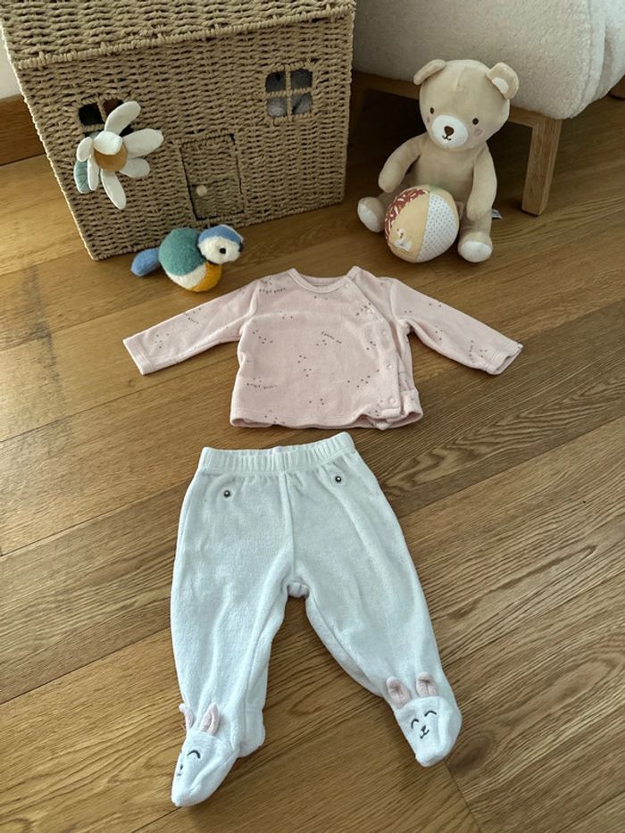 Pyjama velours deux pièces - photo numéro 2