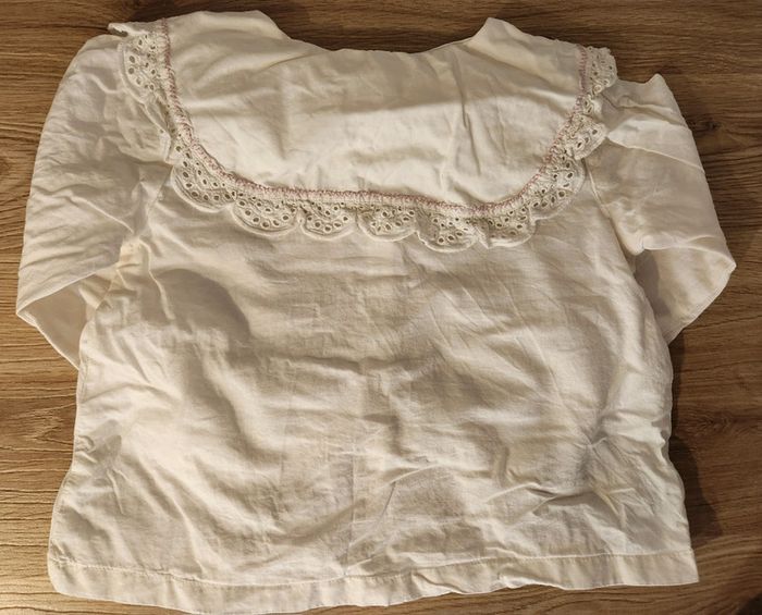 Chemise broderie anglaise col claudine - photo numéro 2