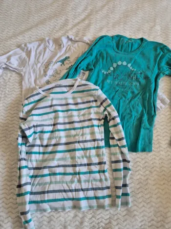 Lot de 3 maillots de corps 10 ans dinosaures