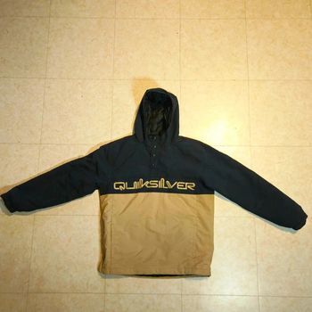 Veste Anorak Quiksilver Vintage Noir/Beige – Style Streetwear / Skate