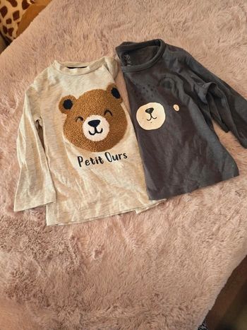 T-shirt manches longues ours