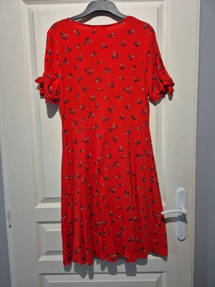 Robe rouge cache coeur avec cerises Cache cache - photo numéro 5