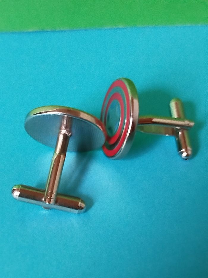 Bouton de manchette Captain America - photo numéro 2