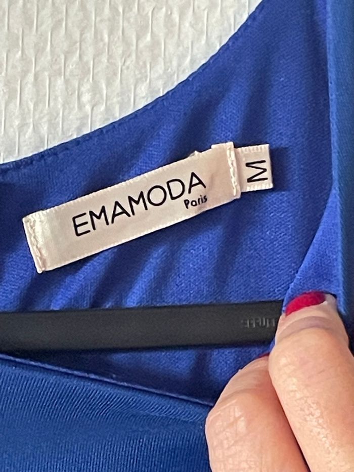 Robe bleue et noire EMAMODA Paris – Taille M - photo numéro 4
