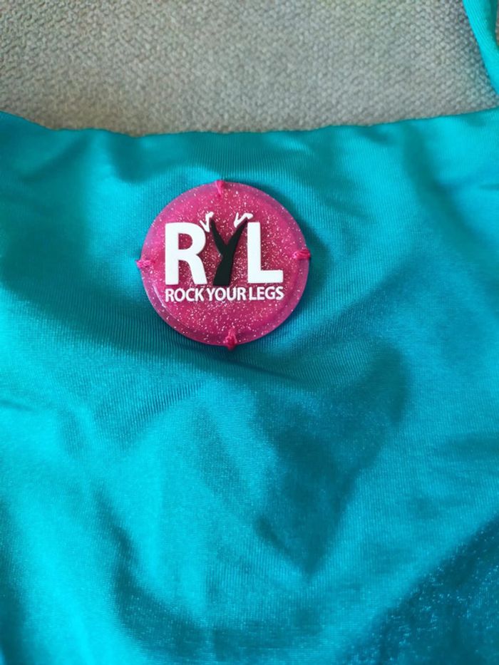 Bas de bikini turquoise à sequins – Philippe Matignon – Taille 36 – Neuf avec étiquette - photo numéro 5
