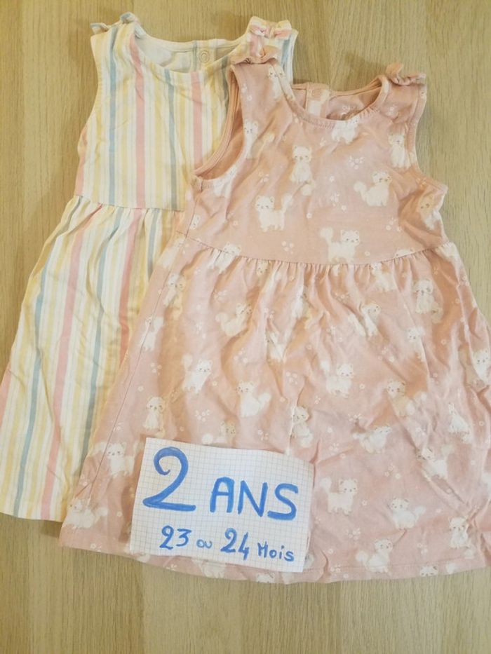 Lot 2 Robe été 86 cm