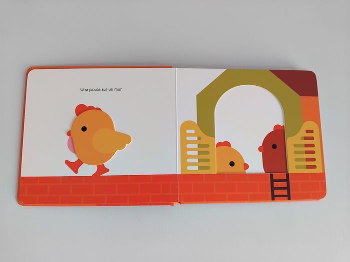 Une Poule sur un Mur Livre Bébé en relief MILAN 🐥 - photo numéro 2