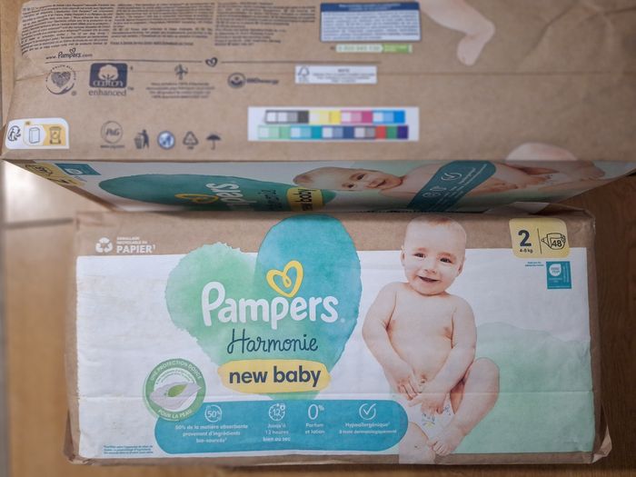2 paquets de taille 2 Pampers harmonie - photo numéro 2