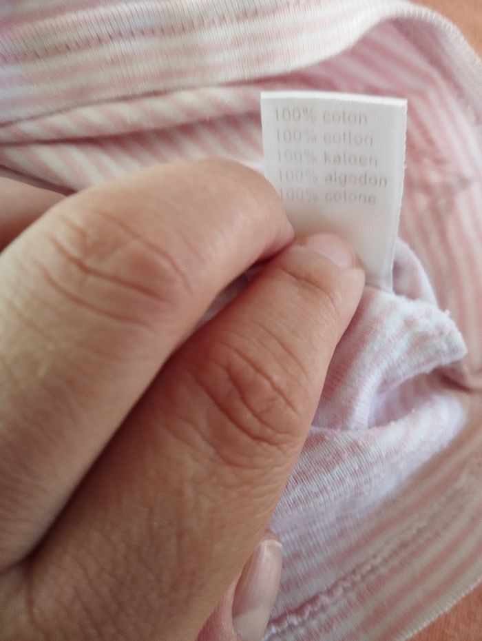 * T-shirt rayé rose et blanc T3A P'tit Béguin - photo numéro 3