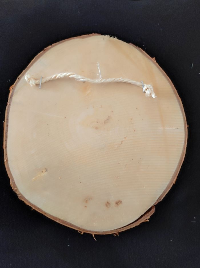 Rondin de bois thème motard - photo numéro 2