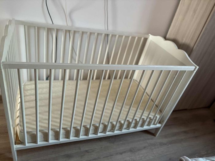 Lit à barreaux  avec matelas - photo numéro 4