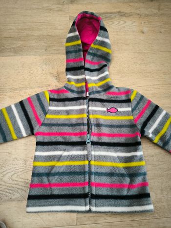 Gilet polaire week end à la mer 6 mois