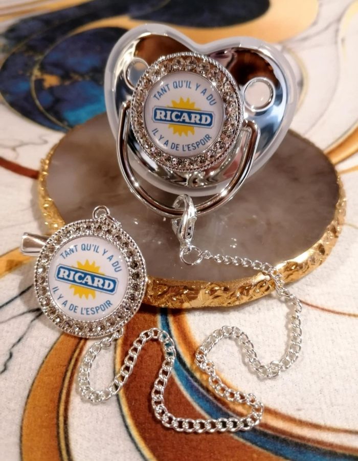 Tétine argenté Ricard