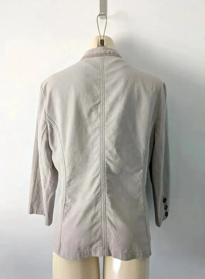 Veste d'été beige 100% coton - Armand Thiery - taille 42 - photo numéro 2