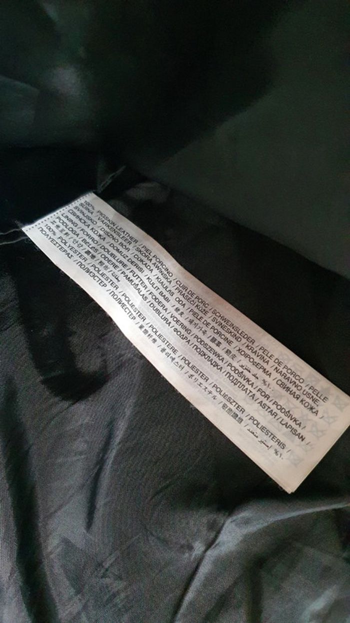 Jupe mango en cuir taille 36 en très bon état - photo numéro 4