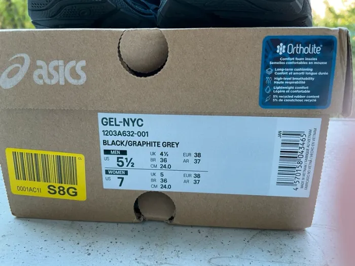 Asics Gel-NYC Black/Graphite Grey 38 EU - photo numéro 10
