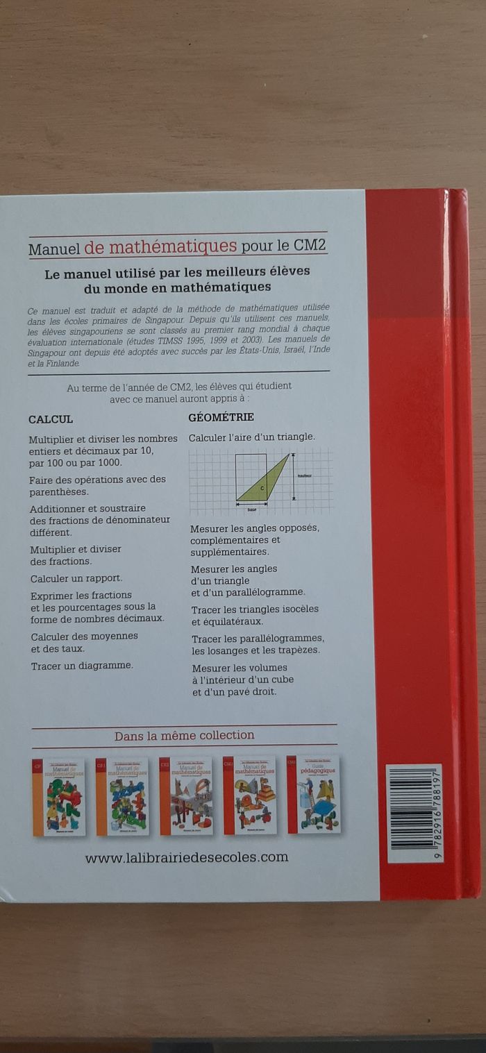 Manuel de mathématiques CM2 - photo numéro 2