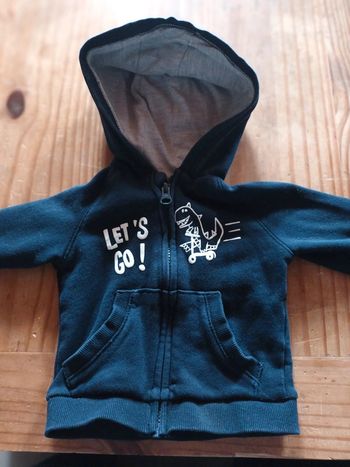 Veste à zip 12mois 73-76cm (10kg)