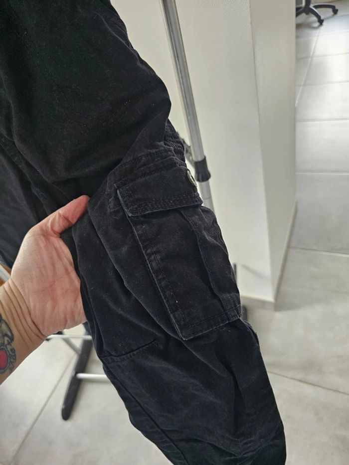 Pantalon type cargo noir calliope 7/8 ans garçon - photo numéro 10