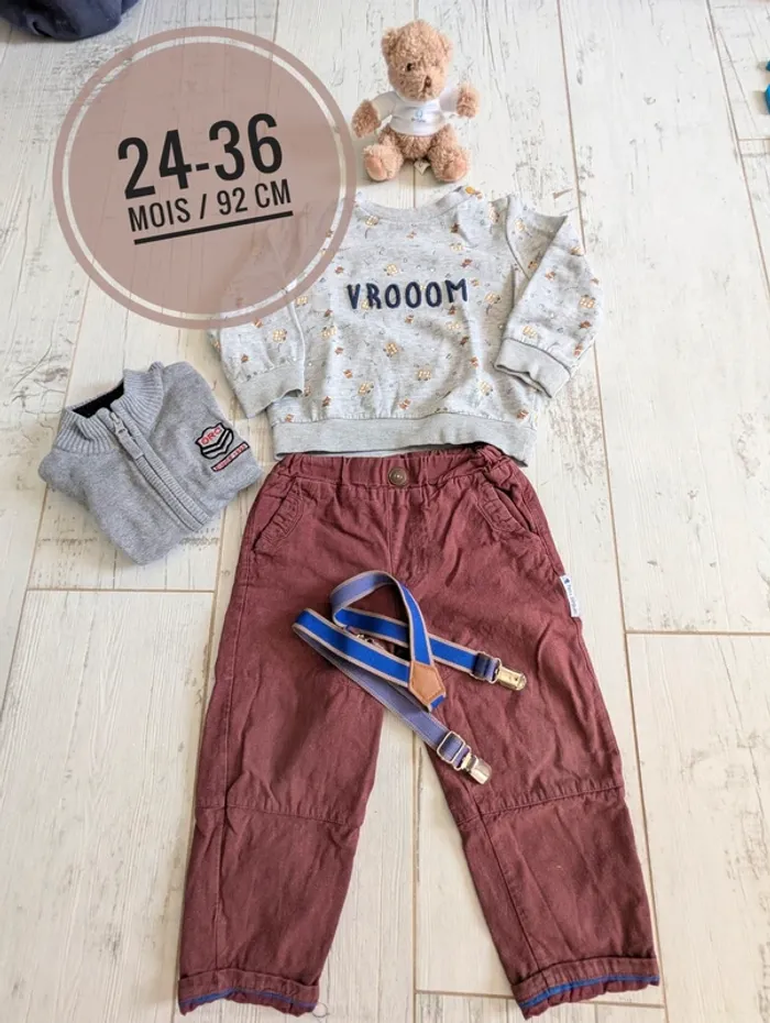 👕 Ensemble garçon 24/36 mois – Sergent Major et Petit Béguin