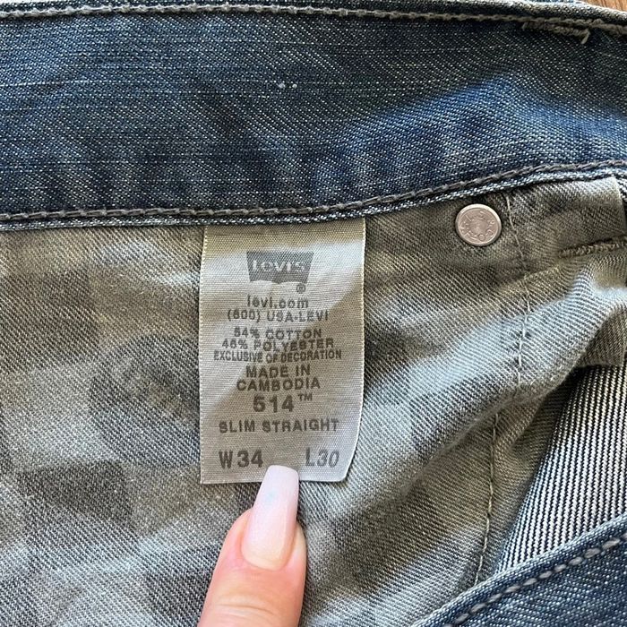 Jean/pantalon bleu Levi's 514 pour homme, taille W 34 (44 taille française) - photo numéro 6