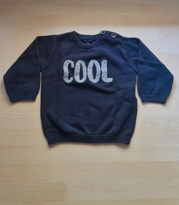 Pull bleu marine enfant 9 mois