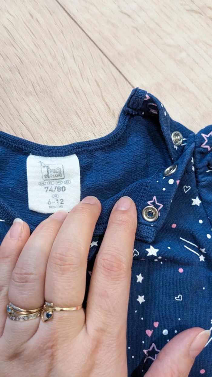 Sweat Marine Étoiles 🌟 12 Mois - photo numéro 3