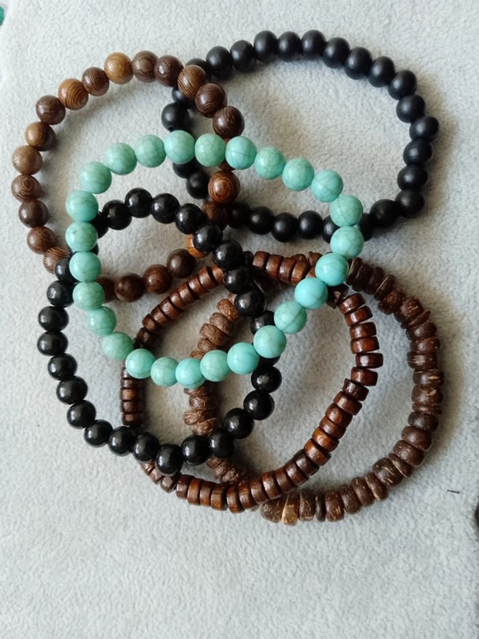 Lot de 6 bracelets hommes - photo numéro 4