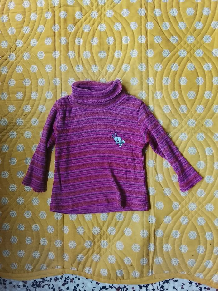 Pull rayé fille 2 ans