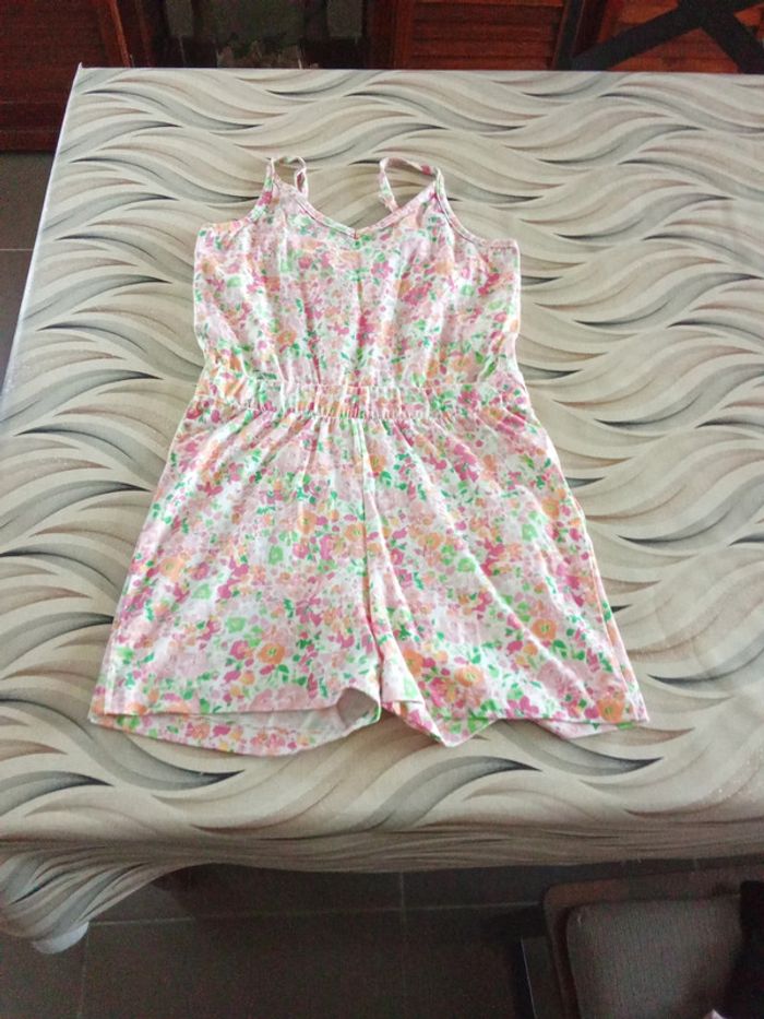 Combishort motif fleuri 9 ans Only