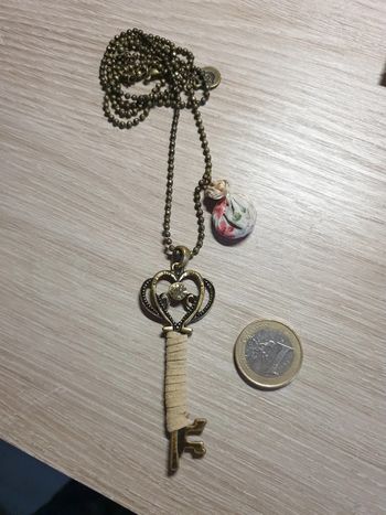 Magnifique collier vintage shabby boho