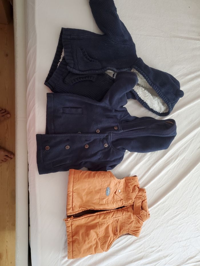 lot de 3 manteaux 6 mois