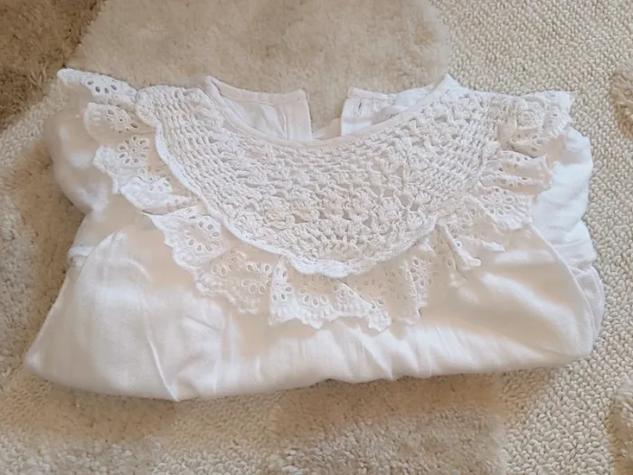 Blouse avec plastron en crochet Zara 12-18 mois - 86cm - photo numéro 10