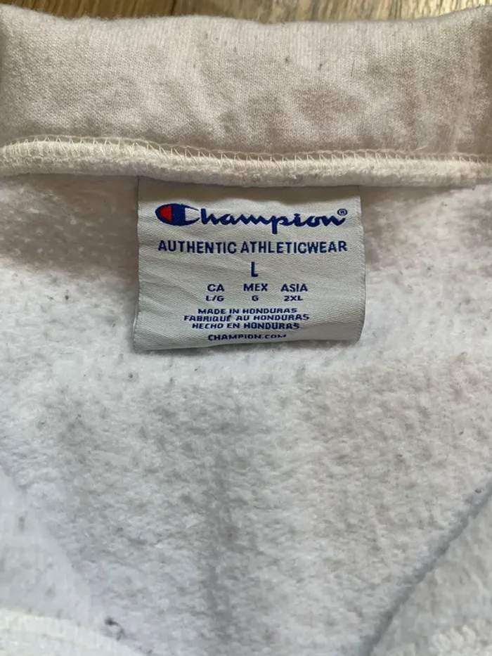 Sweat Champion Penn State zippé Blanc Taille L - photo numéro 3