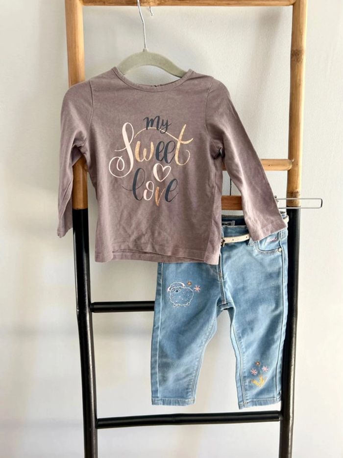 Ensemble jean et haut / Creek - 18 mois
